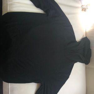 Cashmere wool pullover hoodie